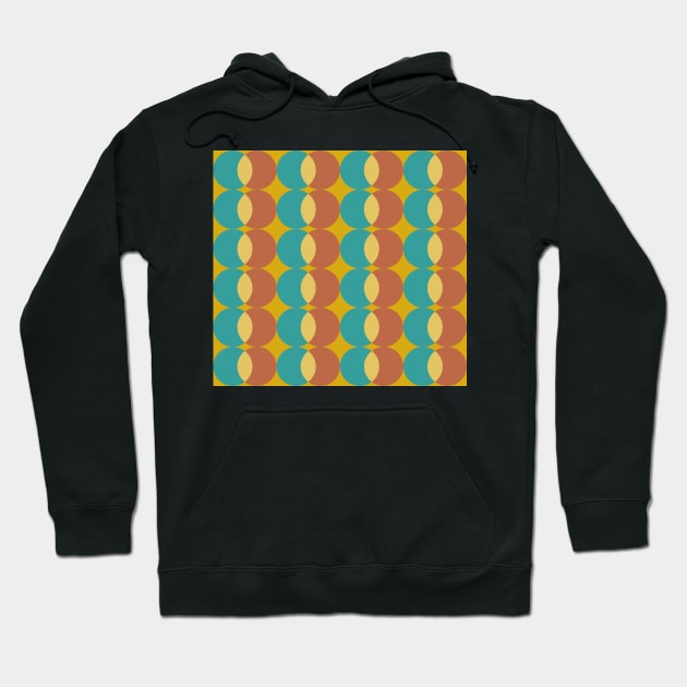 retro seventies abstract geometric pattern Hoodie by pauloneill-art